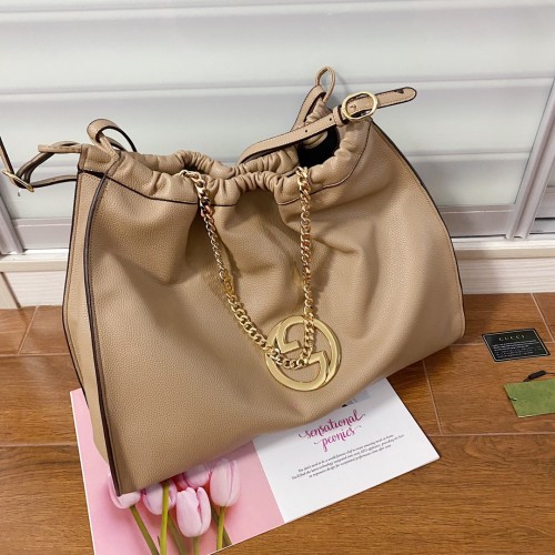 Gucci Womens Bags Shoulder Messenger Bag Luxury Brand Gucci Blondie large tote bag 747372 AACW0 2253 whatsapp【+1-3239614486】