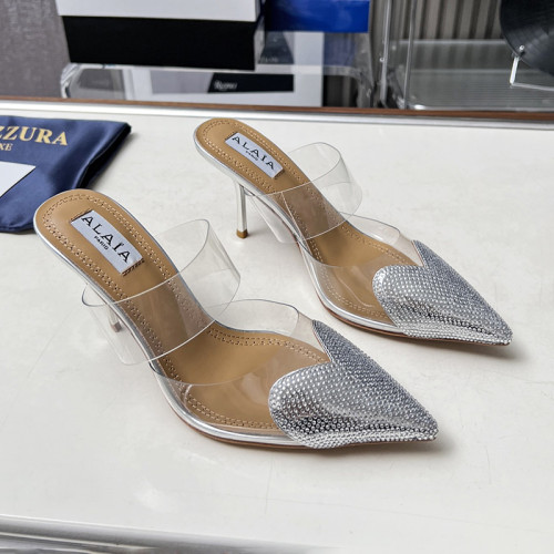 Alaia Women Fashion Shoes Pumps Luxury Brand Genuine Leather Sole with Original Box 9cm Heel Whatsapp【+1-3239614486】