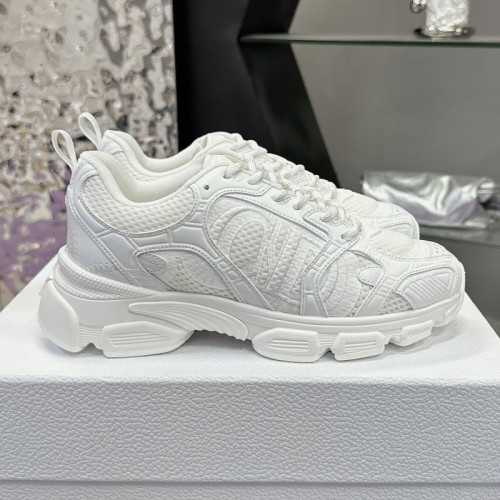 Dior Womens Shoes Sneakers Casual Luxury Brand Dior Chrono Sneaker Mesh and White Leather-Effect Panels with Original Box KCK414TRM_S10W whatsapp【+1-3239614486】