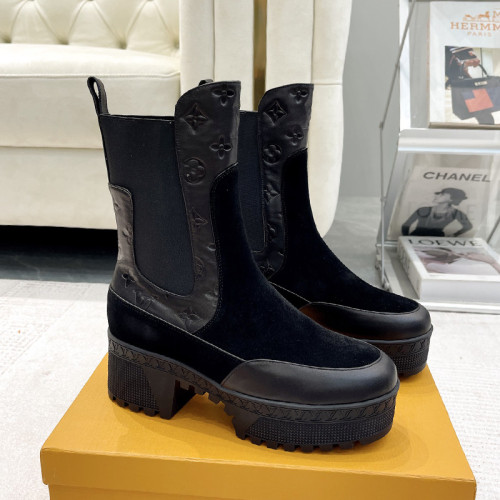 Louis Vuitton Womens Shoes Fashion Boots Luxury Brand LV Ankle Boot with Original Box whatsapp【+1-3239614486】