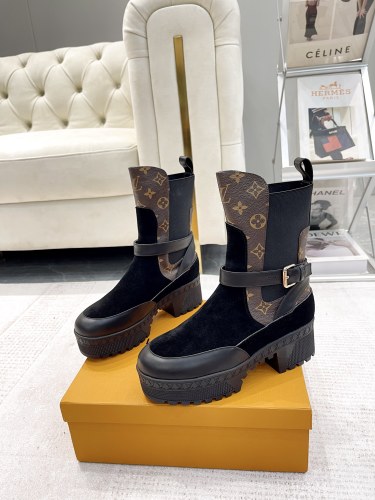 Louis Vuitton Womens Shoes Fashion Boots Luxury Brand LV Ankle Boot with Original Box whatsapp【+1-3239614486】