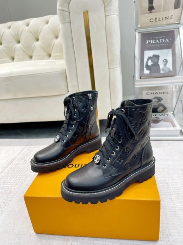 Louis Vuitton Womens Shoes Fashion Boots Luxury Brand LV Ankle Boot with Original Box whatsapp【+1-3239614486】