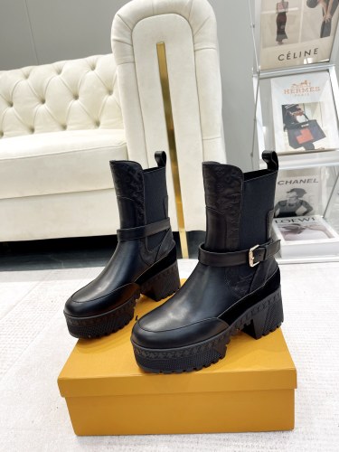 Louis Vuitton Womens Shoes Fashion Boots Luxury Brand LV Ankle Boot with Original Box whatsapp【+1-3239614486】