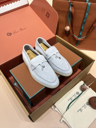 Loro Piana Womens Shoes Loafers Casual Design Luxury Brand Fashion Shoes for Women with Original Box Whatsapp【+1-3239614486】