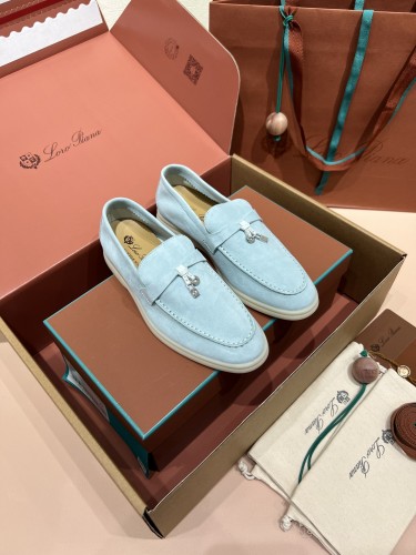 Loro Piana Womens Shoes Loafers Casual Design Luxury Brand Fashion Shoes for Women with Original Box Whatsapp【+1-3239614486】