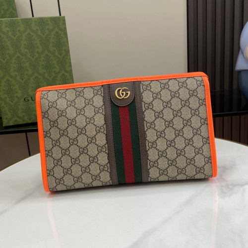 Gucci Womens Mens Unisex Bags Wallets Clutch Luxury Brand GG Supreme Ophidia Toiletry Case with Original Box Whatsapp【+1-3239614486】