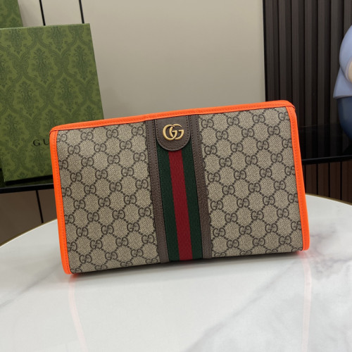 Gucci Womens Mens Unisex Bags Wallets Clutch Luxury Brand GG Supreme Ophidia Toiletry Case with Original Box Whatsapp【+1-3239614486】
