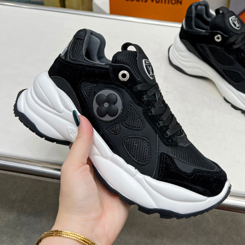 Louis Vuitton Womens Shoes Sneakers Lace-Up Luxury Brand Fashion LV Run 55 Sneaker with Original Box 1ACGOQ Whatsapp 【+1-3239614486】