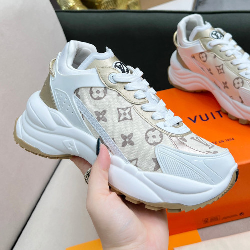 Louis Vuitton Womens Shoes Sneakers Lace-Up Luxury Brand Fashion LV Run 55 Sneaker with Original Box 1ACGOQ Whatsapp 【+1-3239614486】