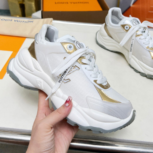 Louis Vuitton Womens Shoes Sneakers Lace-Up Luxury Brand Fashion LV Run 55 Sneaker with Original Box 1ACGOQ Whatsapp 【+1-3239614486】