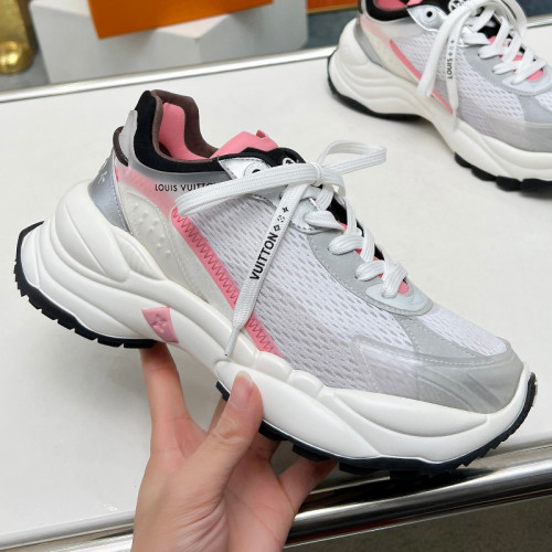 Louis Vuitton Womens Shoes Sneakers Lace-Up Luxury Brand Fashion LV Run 55 Sneaker with Original Box 1ACGOQ Whatsapp 【+1-3239614486】