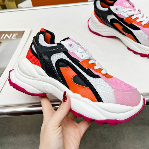 Louis Vuitton Womens Shoes Sneakers Lace-Up Luxury Brand Fashion LV Run 55 Sneaker with Original Box 1ACGOQ Whatsapp 【+1-3239614486】