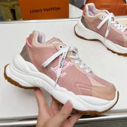 Louis Vuitton Womens Shoes Sneakers Lace-Up Luxury Brand Fashion LV Run 55 Sneaker with Original Box 1ACGOQ Whatsapp 【+1-3239614486】