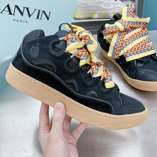 Lanvin Womens Shoes Sneakers Fashion Type Luxury Brand CURB SNEAKER with Original Box whatsapp【+1-3239614486】