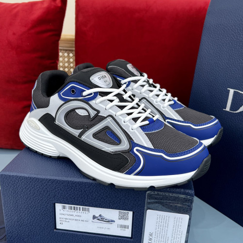 Dior Mens Shoes Sneakers Luxury Brand B30 SNEAKER Mesh and Technical Fabric 3SN279ZND_H000 with Original Box Whatsapp【+1-3239614486】