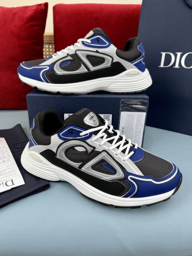 Dior Mens Shoes Sneakers Luxury Brand B30 SNEAKER Mesh and Technical Fabric 3SN279ZND_H000 with Original Box Whatsapp【+1-3239614486】