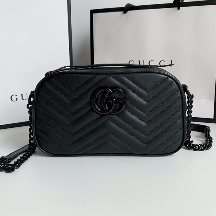 Gucci Womens Bags GG Marmont small matelassé shoulder bag Luxury Brand with Original Box 447632 UM8BN 1711 whatsapp【+1-3239614486】