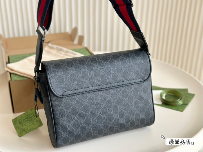 Gucci Mens Bags Crossbody Shoulder Messenger Bags Luxury Brand GG cross-body bag in black GG Supreme 792124 FADJA 1042 with Original Box Whatsapp【+1-3239614486】