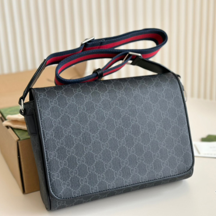 Gucci Mens Bags Crossbody Shoulder Messenger Bags Luxury Brand GG cross-body bag in black GG Supreme 792124 FADJA 1042 with Original Box Whatsapp【+1-3239614486】