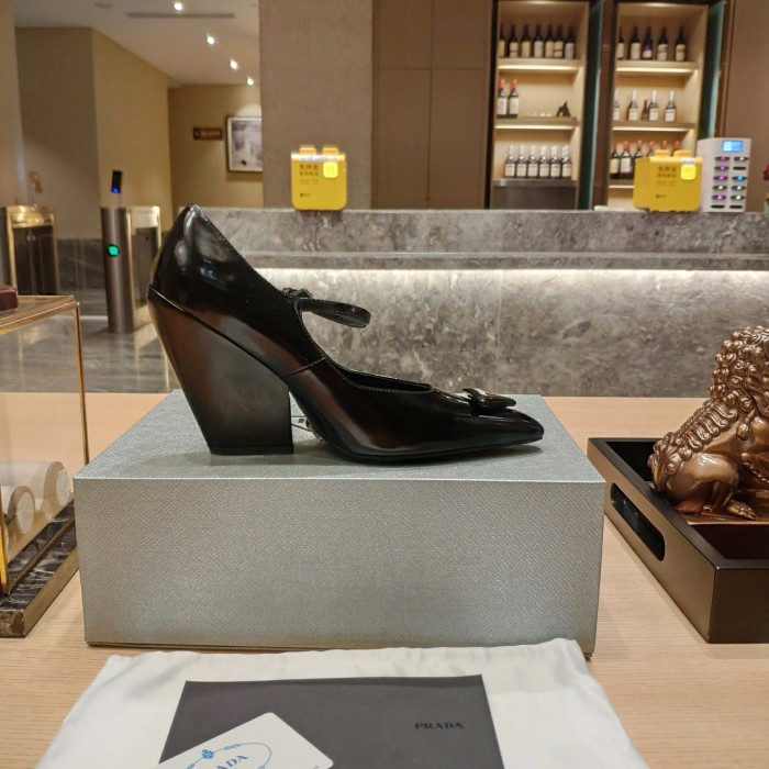 Prada Womens Shoes Sandals Casual Luxury Brand Pumps 8cm Heel with Original Box Whatsapp【+1-3239614486】