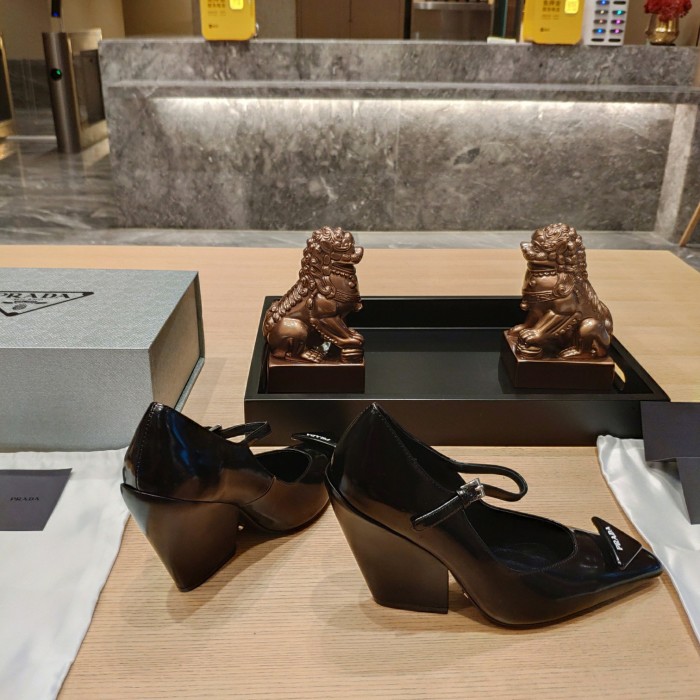 Prada Womens Shoes Sandals Casual Luxury Brand Pumps 8cm Heel with Original Box Whatsapp【+1-3239614486】