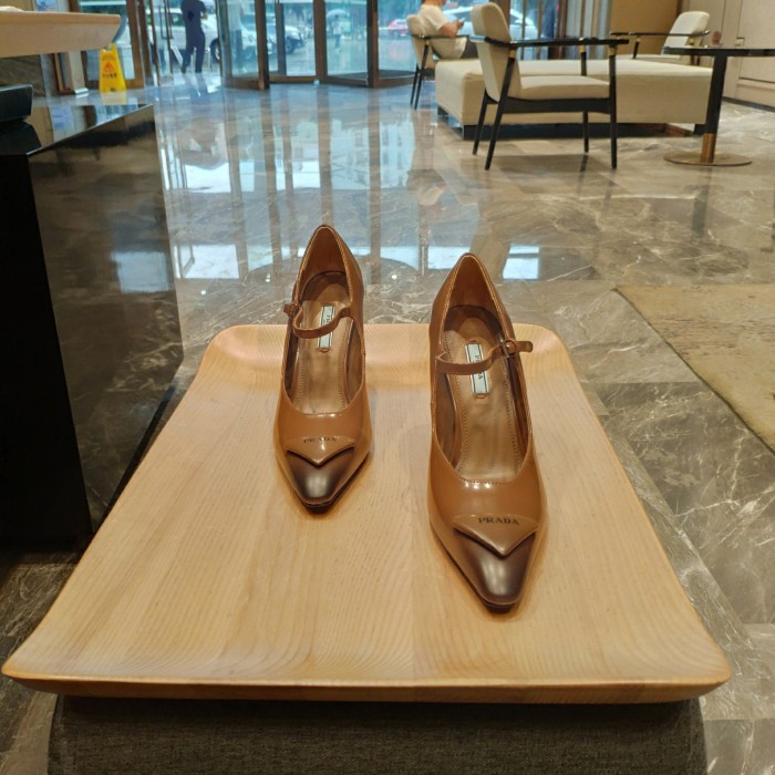 Prada Womens Shoes Sandals Casual Luxury Brand Pumps 8cm Heel with Original Box Whatsapp【+1-3239614486】
