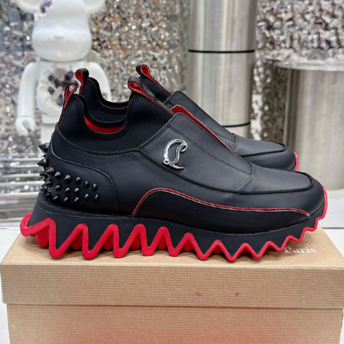 Christian Louboutin Mens Shoes Sneakers Luxury Brand Red Bottom Design Sports Footwears with Original Box whatsapp【+1-3239614486】