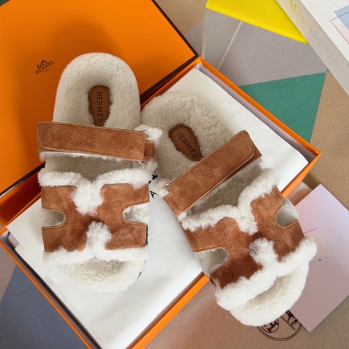Hermes Womens Mens Unisex Shoes Winter Wool Extra Slippers Sandals Casual Fashion Sandals Luxury Brand with Original Box Whatsapp【+1-3239614486】