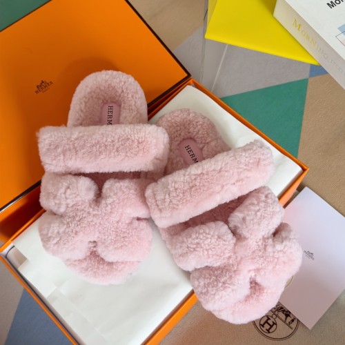 Hermes Womens Mens Unisex Shoes Winter Wool Extra Slippers Sandals Casual Fashion Sandals Luxury Brand with Original Box Whatsapp【+1-3239614486】