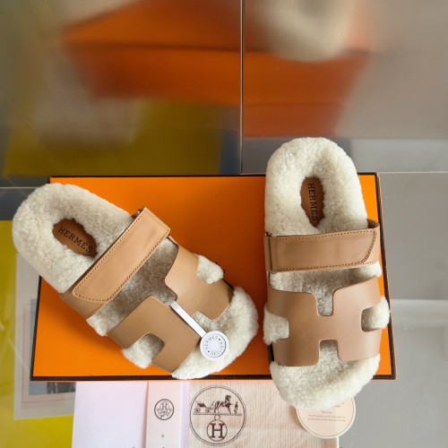 Hermes Womens Mens Unisex Shoes Winter Wool Extra Slippers Sandals Casual Fashion Sandals Luxury Brand with Original Box Whatsapp【+1-3239614486】