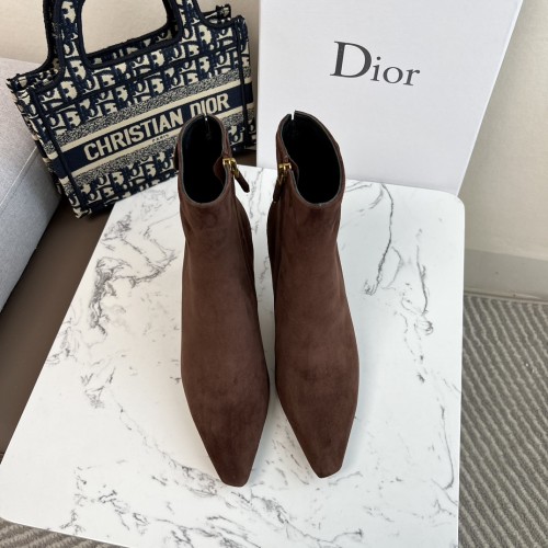 Dior Women Shoes Boots 7cm Heel Luxury Brand Design Dior Trial Ankle Boots Length Fashion Type with Original Box whatsapp【+1-3239614486】
