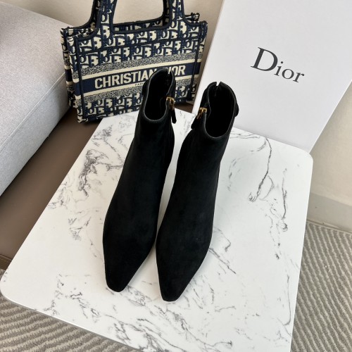 Dior Women Shoes Boots 7cm Heel Luxury Brand Design Dior Trial Ankle Boots Length Fashion Type with Original Box whatsapp【+1-3239614486】