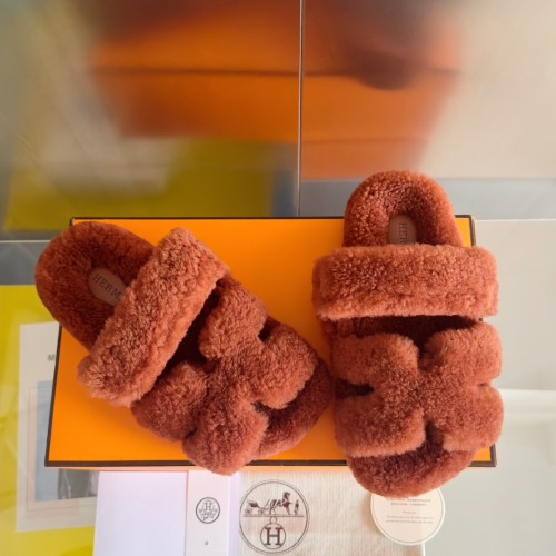 Hermes Womens Mens Unisex Shoes Winter Wool Extra Slippers Sandals Casual Fashion Sandals Luxury Brand with Original Box Whatsapp【+1-3239614486】