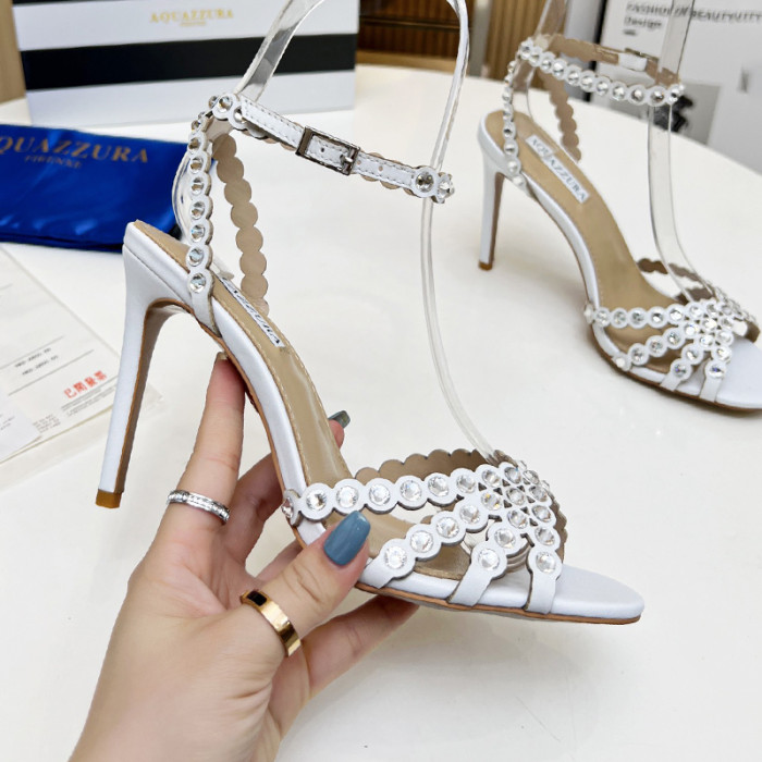 Aquazzura Womens Shoes Pumps Sandals Luxury Brand Tequila Sandal 7cm 10cm Heel with Original Box Whatsapp【+1-3239614486】