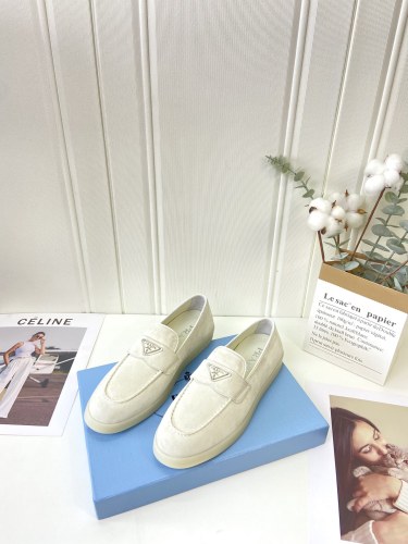 Prada Womens Shoes Casual Luxury Brand Fashion Loafers for Women with Original Box Whatsapp【+1-3239614486】