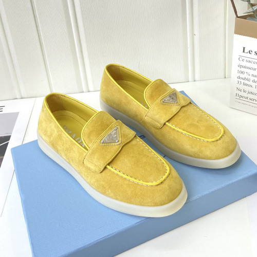 Prada Womens Shoes Casual Luxury Brand Fashion Loafers for Women with Original Box Whatsapp【+1-3239614486】