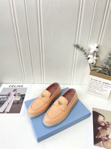 Prada Womens Shoes Casual Luxury Brand Fashion Loafers for Women with Original Box Whatsapp【+1-3239614486】