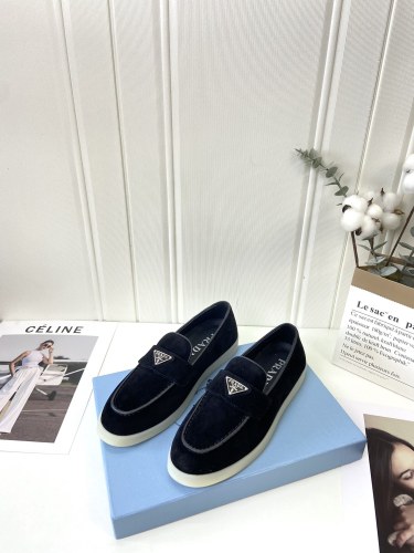Prada Womens Shoes Casual Luxury Brand Fashion Loafers for Women with Original Box Whatsapp【+1-3239614486】