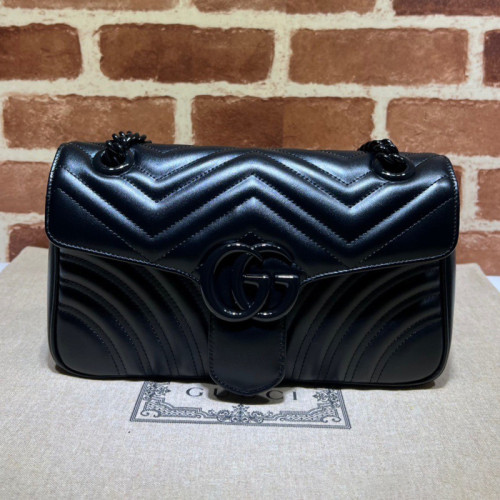 Gucci Womens Bags Shoulder Messenger Bag Luxury Brand Gucci GG Marmont matelassé small bag with Original Box whatsapp【+1-3239614486】