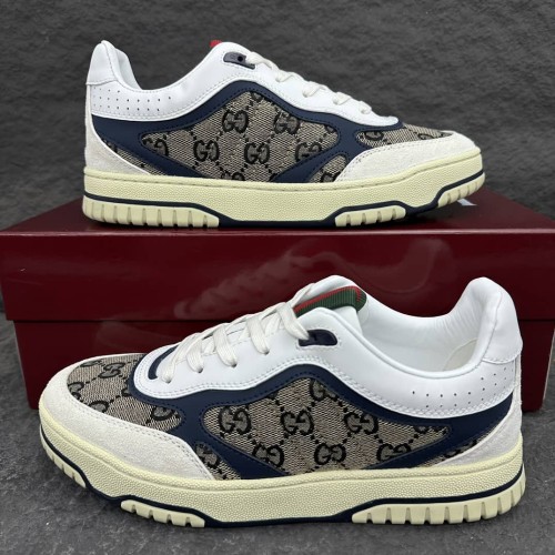 Gucci Mens Shoes Sneakers Luxury Brand Fashion Men's Gucci Re-Web trainer in leather with Original Box Whatsapp【+1-3239614486】