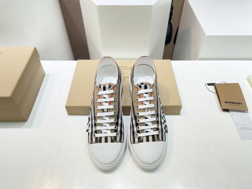 Burberry Men Shoes Fashion Sneakers Luxury Brand Vintage Cotton Sneaker with Original Box Whatsapp【+1-3239614486】