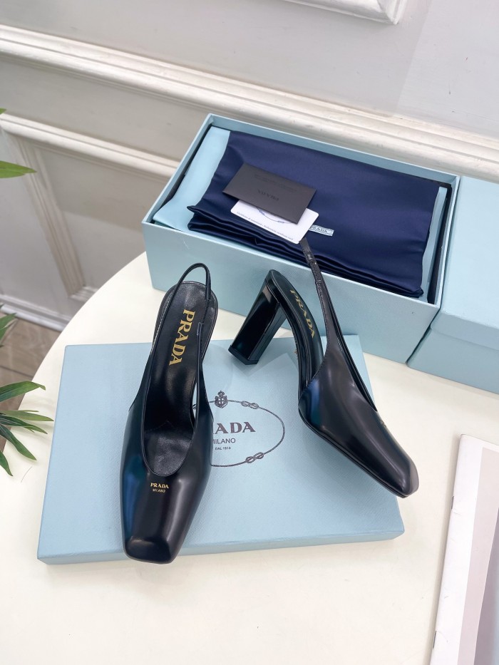Prada Womens Shoes Sandals Casual Luxury Brand Pumps 8cm Heel with Original Box Whatsapp【+1-3239614486】