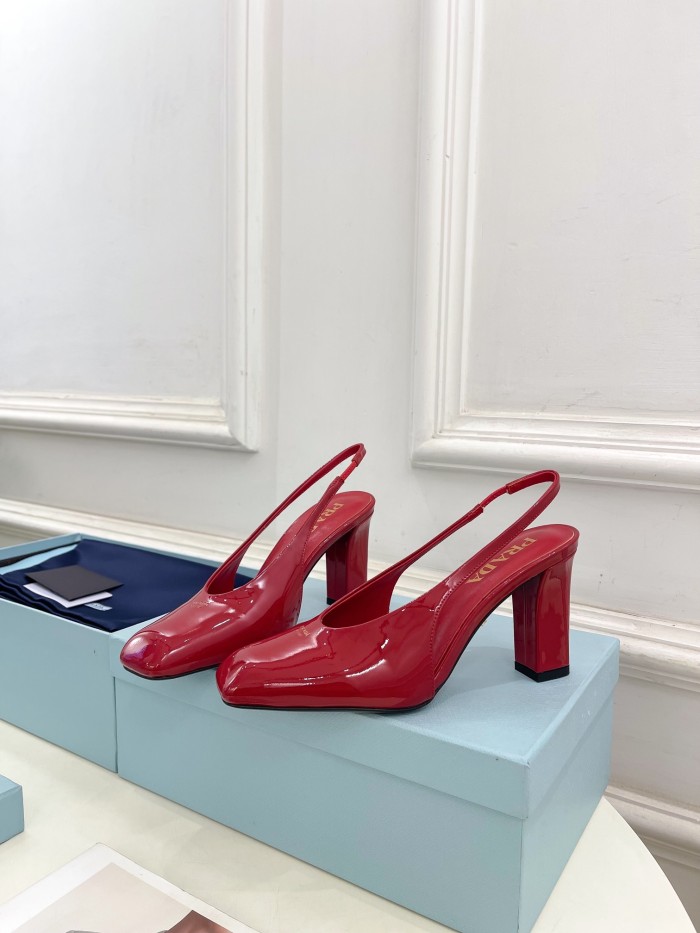 Prada Womens Shoes Sandals Casual Luxury Brand Pumps 8cm Heel with Original Box Whatsapp【+1-3239614486】