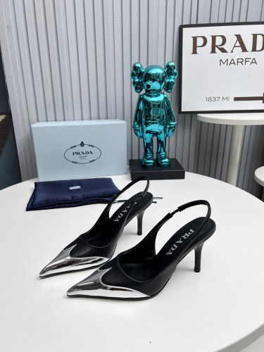 Prada Womens Shoes Sandals Casual Luxury Brand Pumps 8cm Heel with Original Box Whatsapp【+1-3239614486】
