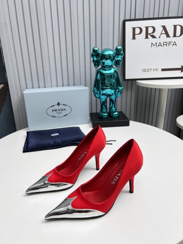 Prada Womens Shoes Sandals Casual Luxury Brand Pumps 8cm Heel with Original Box Whatsapp【+1-3239614486】