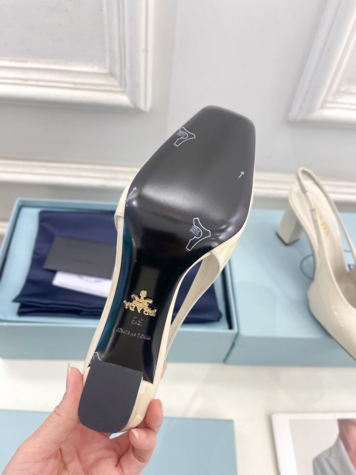 Prada Womens Shoes Sandals Casual Luxury Brand Pumps 8cm Heel with Original Box Whatsapp【+1-3239614486】