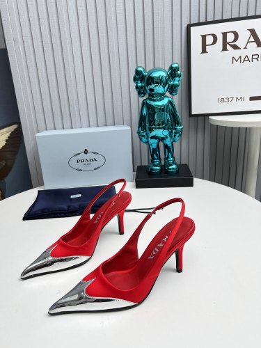 Prada Womens Shoes Sandals Casual Luxury Brand Pumps 8cm Heel with Original Box Whatsapp【+1-3239614486】