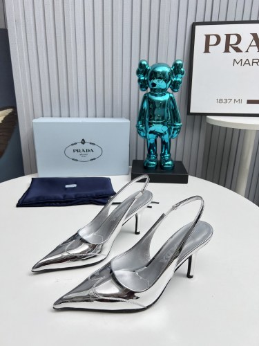 Prada Womens Shoes Sandals Casual Luxury Brand Pumps 8cm Heel with Original Box Whatsapp【+1-3239614486】