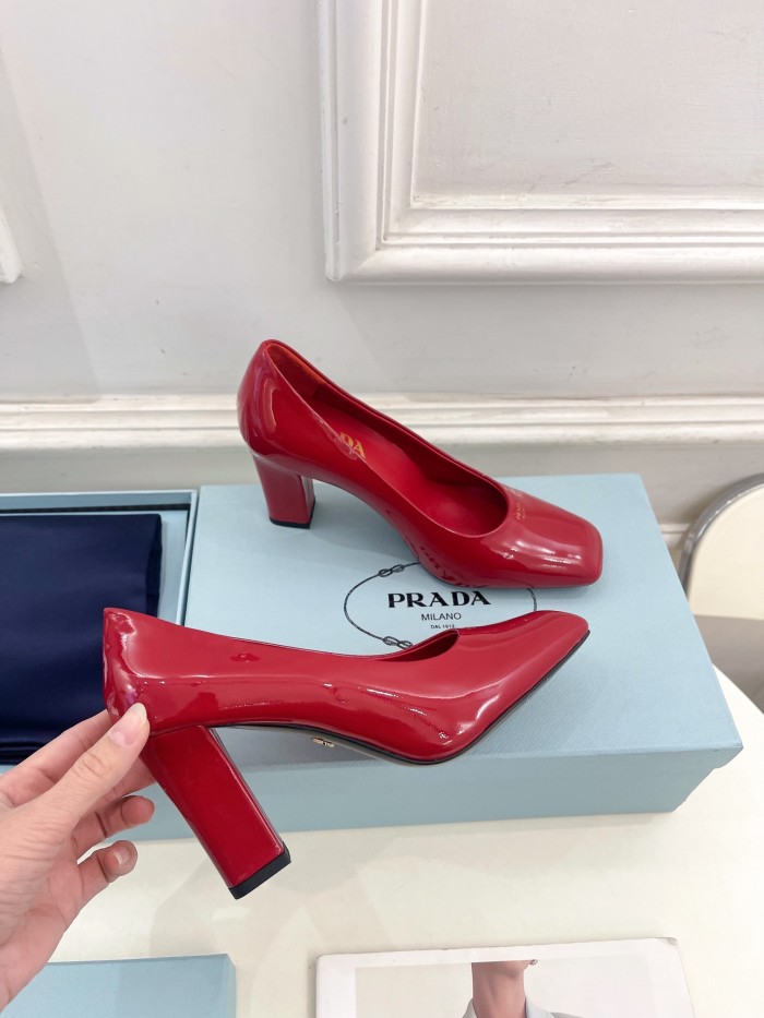 Prada Womens Shoes Sandals Casual Luxury Brand Pumps 8cm Heel with Original Box Whatsapp【+1-3239614486】