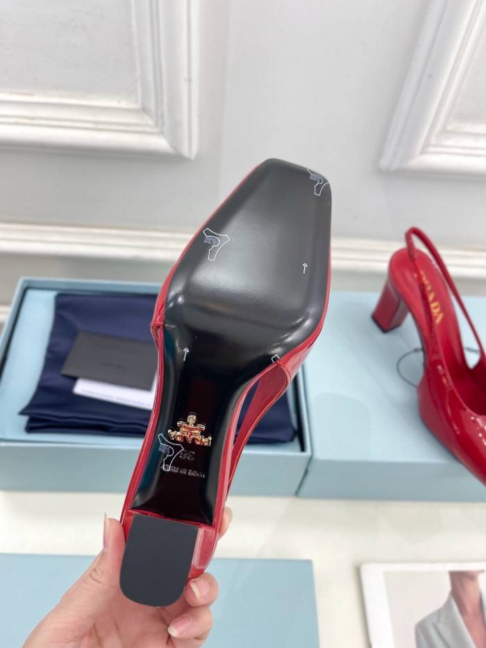 Prada Womens Shoes Sandals Casual Luxury Brand Pumps 8cm Heel with Original Box Whatsapp【+1-3239614486】
